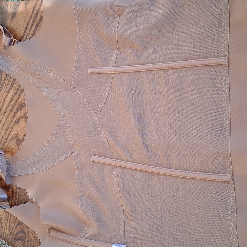 Prima Valentina Tan Nude Open Bust Shapewear Corset Plus Size 3X - Picture 7 of 11